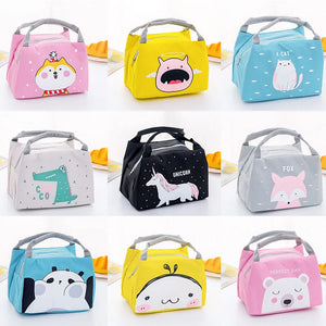 Cartoon Animal Lunch Bag Tote Thermal Food Bag Insulated Cooler Bags