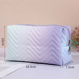 Gradient Makeup Bag Toiletry Washing Organizer Travel Cosmetic Bag