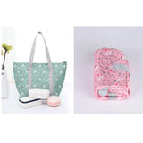 Floral Insulated Lunch Bag Portable Carry Tote Cooler Lunch Box