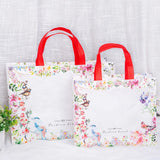 Flower Print Foldable Shopping Bag Reusable Eco Shopper Bag Large