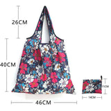 Foldable Shopping Bags Organizer Eco Friendly Large Recyclable Grocery Tote Pouc