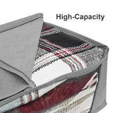 Large Storage Box Zipper Cover Window Organizer Cloth Toy Foldable Box
