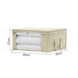 Large Storage Box Zipper Cover Window Organizer Cloth Toy Foldable Box