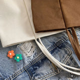 Japanese Style Canvas Shoulder Bag for College Students
