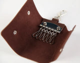Leather Key Holder Keychain for Women Men