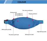 1PC Men Pure Waist Bags Women Fanny Packs Hip Money Belt Bags