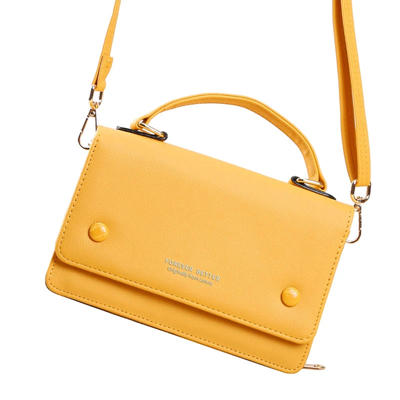 Mini Square PU Leather Shoulder Bag Stone Pattern Purse