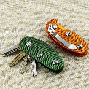 1PC Aluminum Smart Key Holder Organizer Clip Folder Keychain 3 Colors