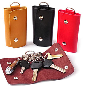 1PC Portable PU Keys Holder Organizer Key Wallet Case Bag Car Keychain Unisex