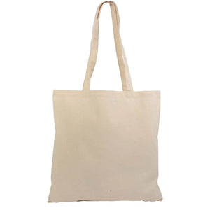 Creamy Natural Cotton Large Canvas Tote Shopper Bag