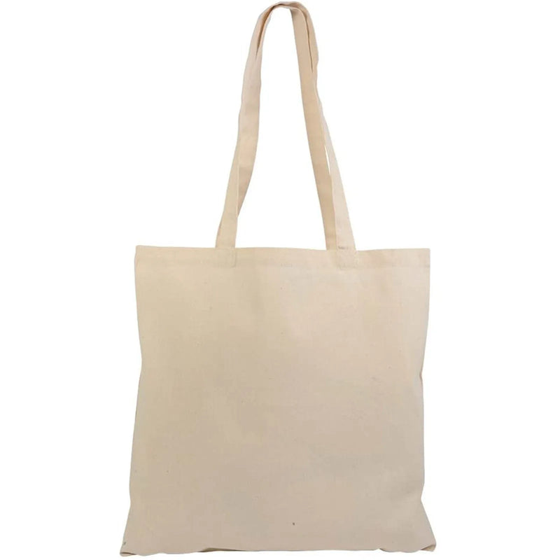 Creamy Natural Cotton Large Canvas Tote Shopper Bag