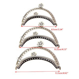 Retro Flower Metal Frame Kiss Clasp for Bag Purse 8.5cm/10.5cm/12.5cm