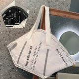 Letter Casual Canvas Tote Bags Ladies Hand Bags Sac A Main Femme Totes