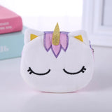Plush Unicorn Women Coin Purse Mini Zipper Wallet
