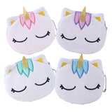 Plush Unicorn Women Coin Purse Mini Zipper Wallet