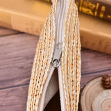Summer Rattan Grass Crossbody Bag for Women