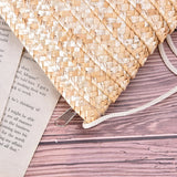 Summer Rattan Grass Crossbody Bag for Women