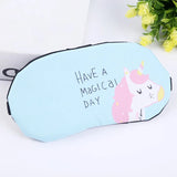 Flamingo Sleeping Eye Mask Blindfold Travel Accessory