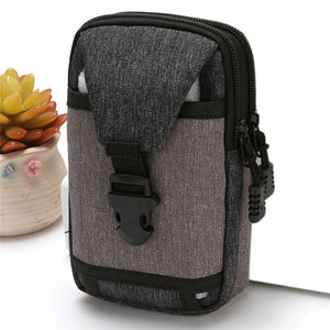 1PC Waist Pack Men's Travel Purse Waterproof Belt Zipper Fanny Bag