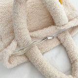 Woman Goose Cashmere Shoulder Bag Girl Cashmere Handbag Winter Warm