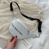 Women Fanny Pack PU Waist Fanny Pack Chest Crossbag Travel Sports Zipper Pouch