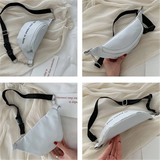 Women Fanny Pack PU Waist Crossbag Travel Sports Hip Bum Bag Purse