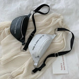 Women Fanny Pack PU Waist Fanny Pack Chest Crossbag Travel Sports Zipper Pouch