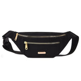 Women Waist Bag Zipper Chest Bag Female Money Pouch Travel Purse Hip Bum Bag
