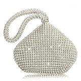 Women's Triangle Glitter Handbag Purse Clutch Evening Bags