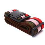 2M Rainbow Luggage Strap with Buckle, Packing Baggage Belts
