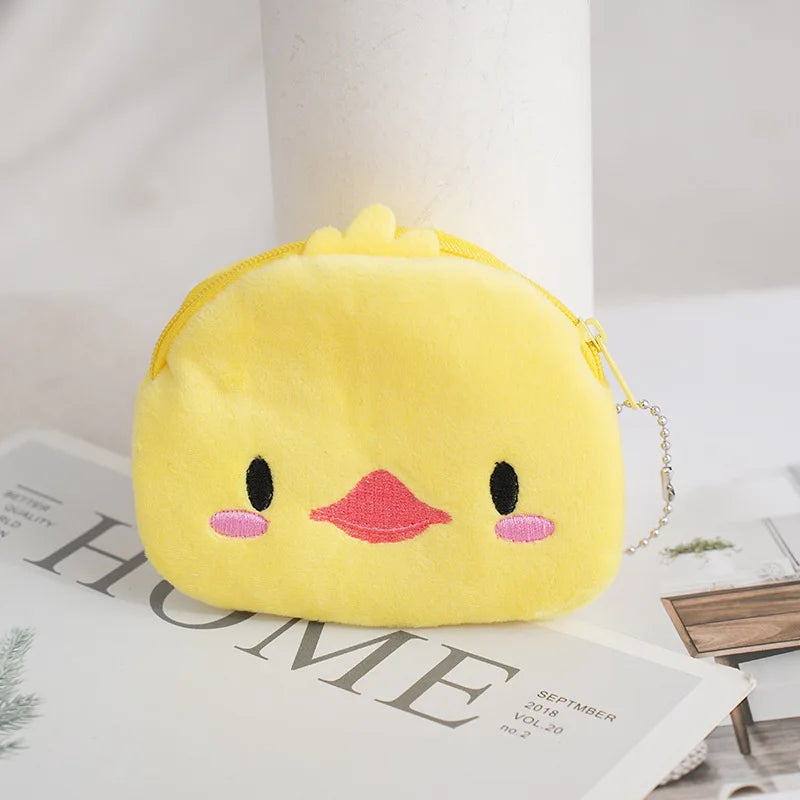 Animal Shape Mini Pig Plush Wallet Coin Purse