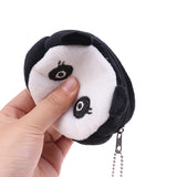 Cartoon Zipper Plush 3D Coin Purse Women Coin Pouch Earphone Wallet Key Holder