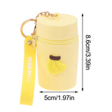Silicone Bucket Bag Coin Purse with Keychain Pendant