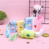 Silicone Bucket Bag Coin Purse with Keychain Pendant