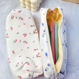 Floral Makeup Brush Pouch Cosmetic Bag