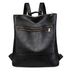 Fashion PU Leather Women Backpack Waterproof School Travel Backpacks
