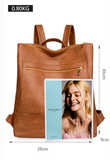 Fashion PU Leather Women Backpack Waterproof School Travel Backpacks