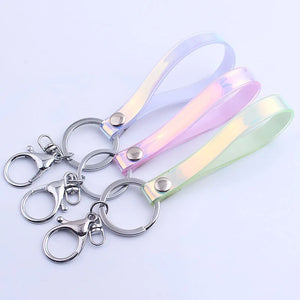 Laser Car Key Pouch Bag Key Holder Organizer PVC Keychain Key Case