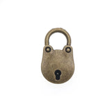 Mini Padlock Vintage Style Small Luggage Box Key Lock Copper