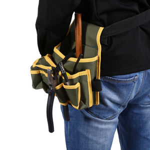 Electrician Tool Waist Packs Canvas Pouch Bag Multiple Pocket With Belt