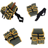 Electrician Tool Waist Packs Canvas Pouch Bag Multiple Pocket With Belt