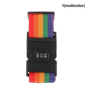 Adjustable Password Lock Luggage Strap Secure Belt Anti-theft