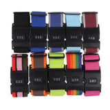 Adjustable Password Lock Luggage Strap Secure Belt Anti-theft