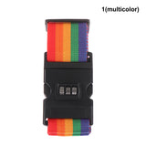 Adjustable Password Lock Luggage Strap Secure Belt Anti-theft