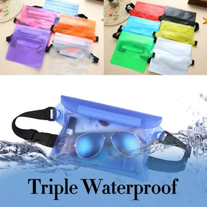 Waterproof Jelly Fanny Pack Beach Waist Bag Transparent Waist Packs