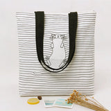Women Casual Animal Print Tote Beach Handbag Cotton Linen