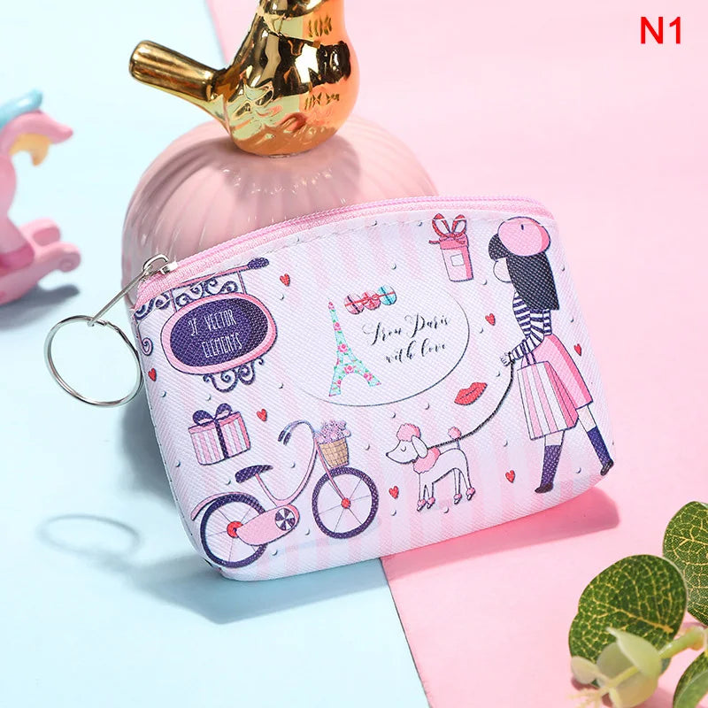 Women Mini Wallets Card Holder Key Money Bag Girls Purse Kids Pouch Coin Purses