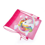 Kids Unicorn Drawstring Bag Cartoon Theme Unicorn String Bag