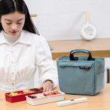 Cooler Bag Nylon Zipper Thermal Lunch Handbags Picnic Tote Food Bags