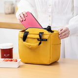 Cooler Bag Nylon Zipper Thermal Lunch Handbags Picnic Tote Food Bags
